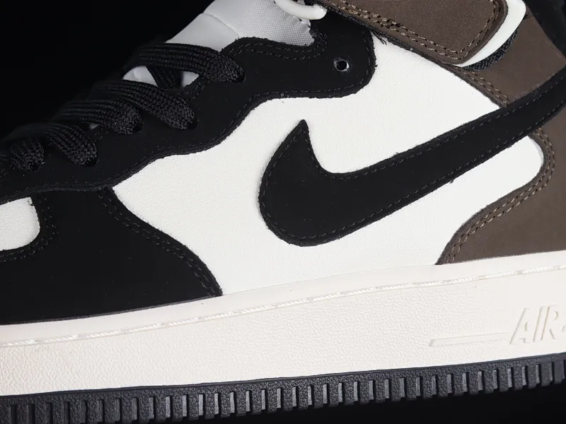 All categories Nk Air Force 1 Air Force series Nk Air Force 1 Mid Air Force mid-top Nk Air Force 1'07 Mid mocha black stitching Air Force One mid-top sports and leisure sneakers GH5696-023